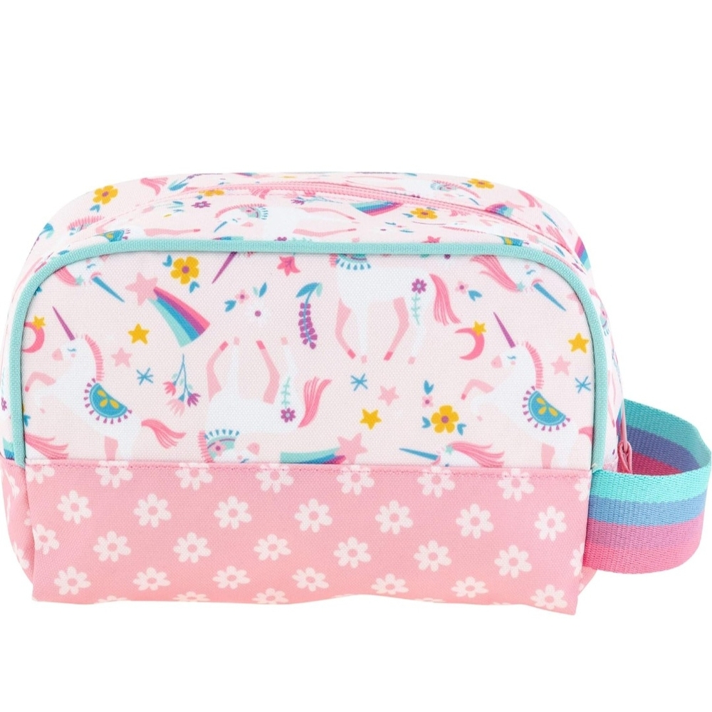 Unicorn Print Kids Toiletry Bag - Pink